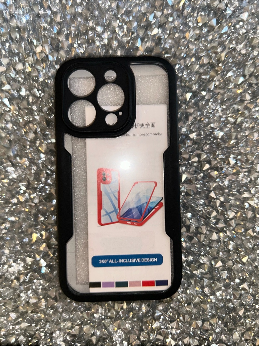Black Transparent Bumper Phone Case - Compatible Mobile Protection